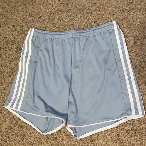 grey adidas soccer shorts